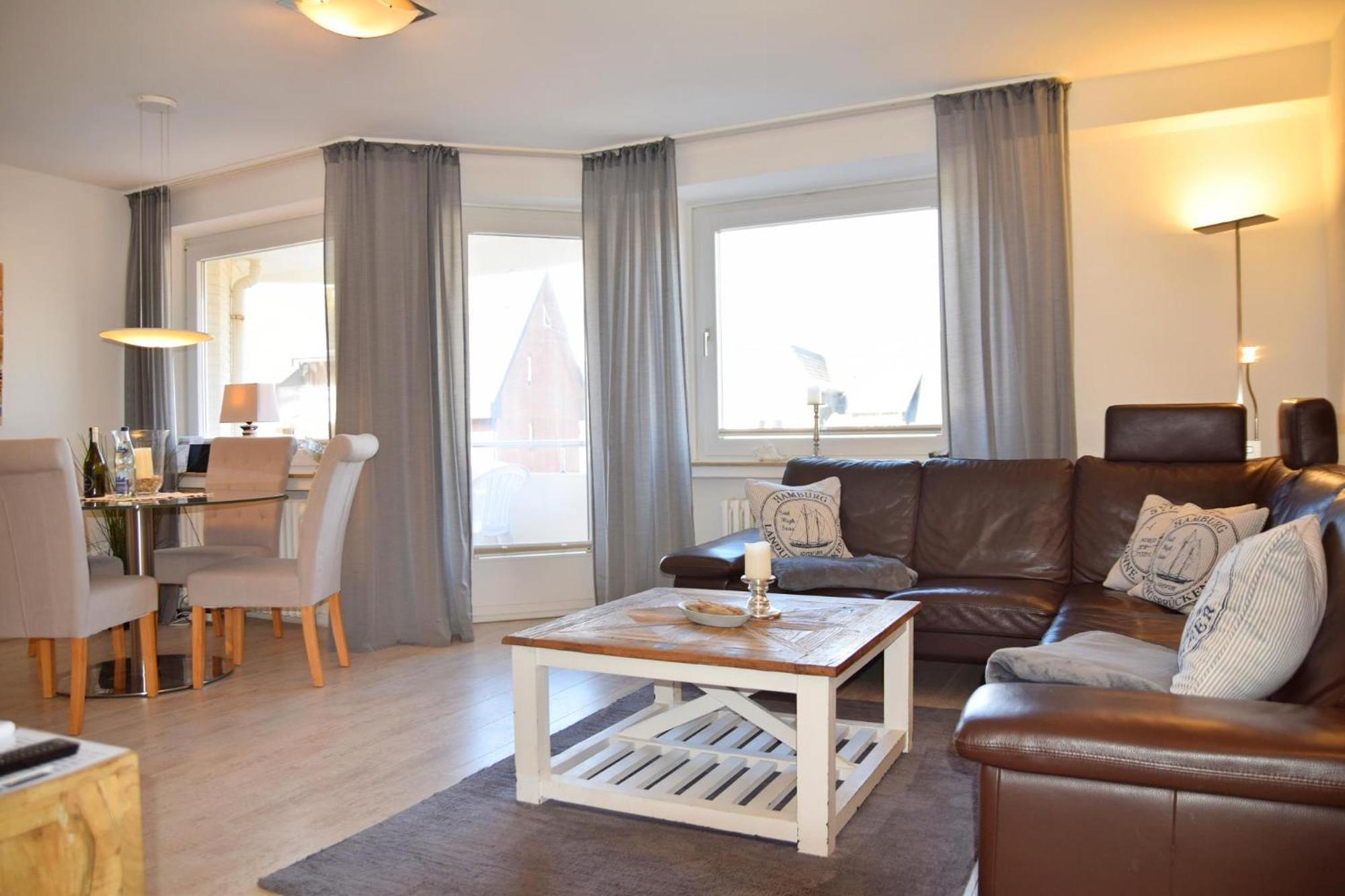 App Seebrise In Westerland Mit Balkon Am Strand Inkl Parkplatz Bagian luar foto